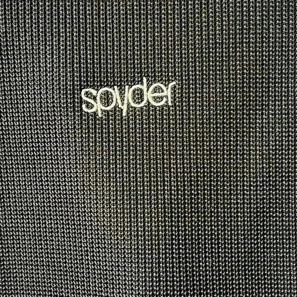 Spyder Core Sweater Jacket Full Zip Black Jacket Lined W/ Faux Fur Womens Size L - Picture 8 of 8